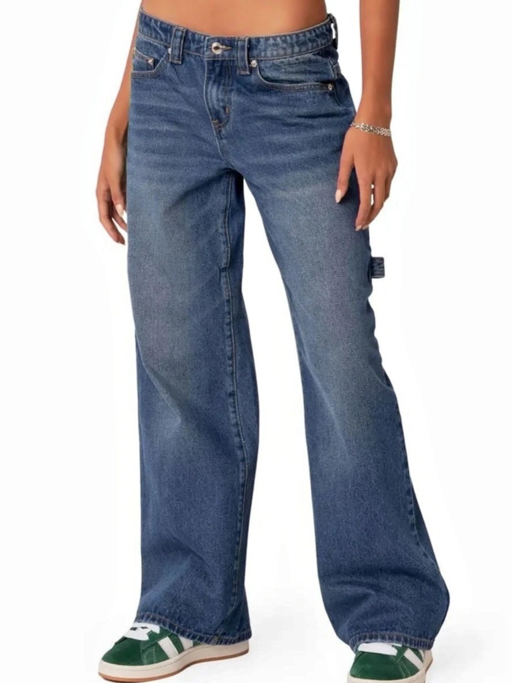 Edikted Wide Leg Carpenter Jeans